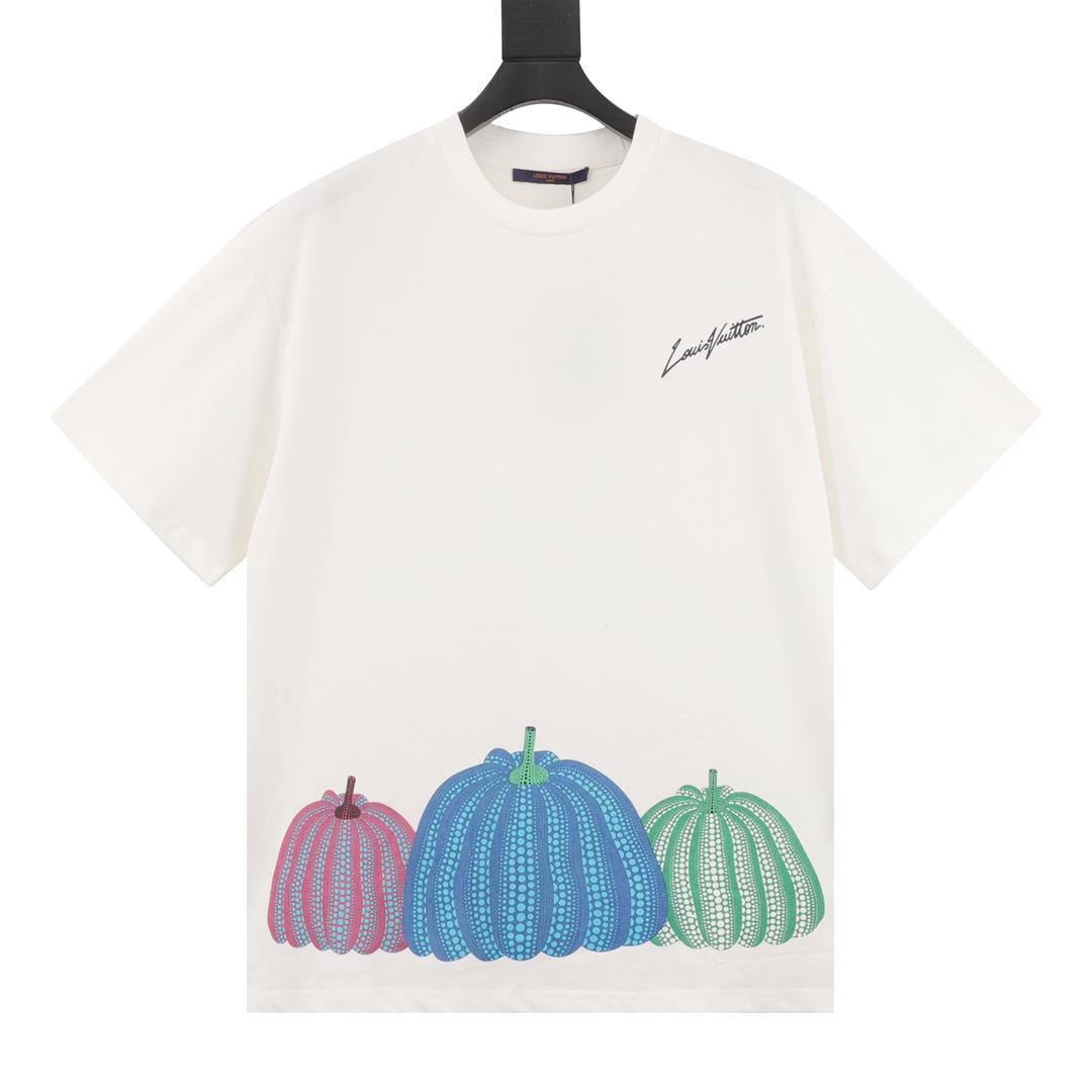 LV x YK Pumpkins Printed T-Shirt - Luxury White